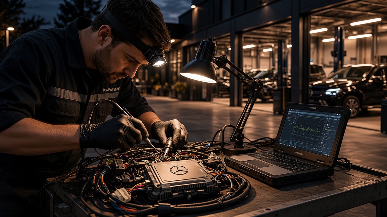 Автоелектрика Mercedes-Benz у боксі Mercedes Service