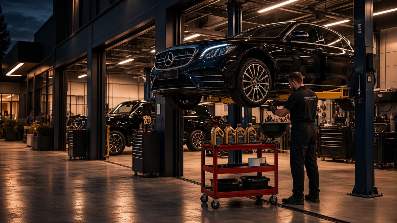 Планове технічне обслуговування Mercedes-Benz у боксі Mercedes Service