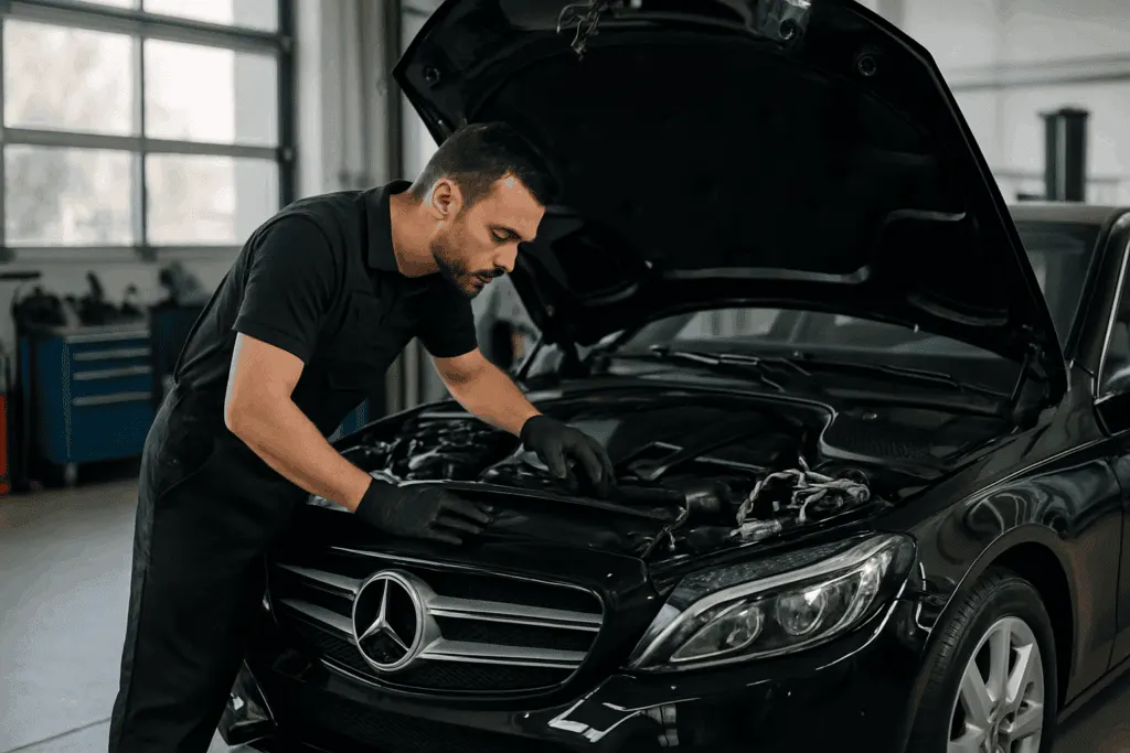 🔧 Професійний Mercedes сервіс у с. Підлісся (Івано-Франківський район). Діагностика, ремонт, обслуговування моделей GLE, Sprinter, Benz SUV. 📍 вул. Садова, 2. Телефонуйте: +38 (097) 559 00 77