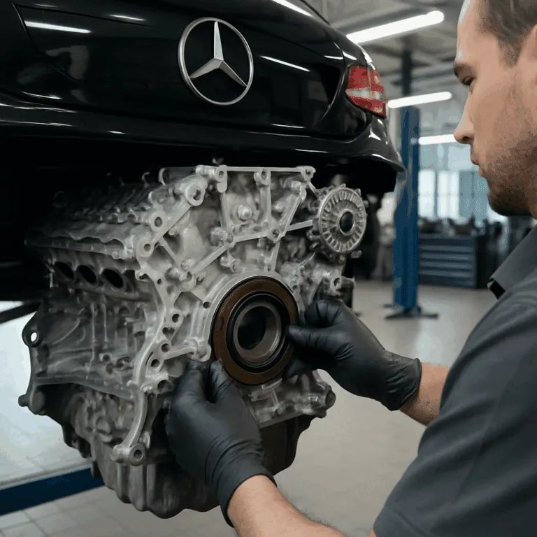 Заміна заднього сальника колінвала Mercedes-Benz. Mercedes Service, Підлісся