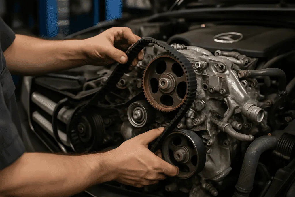Комплексна заміна ГРМ, водяного насоса, термостата. Mercedes Service, Підлісся