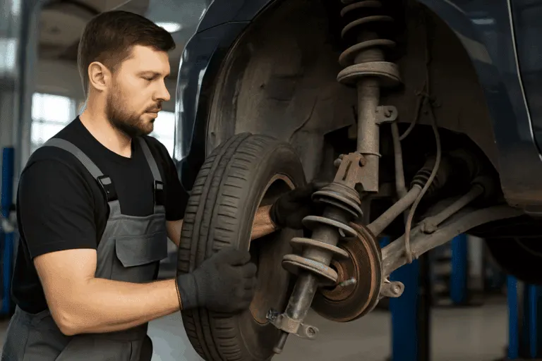 Заміна опори, поворотного підшипника та тарілки Mercedes-Benz. Mercedes Service, Підлісся