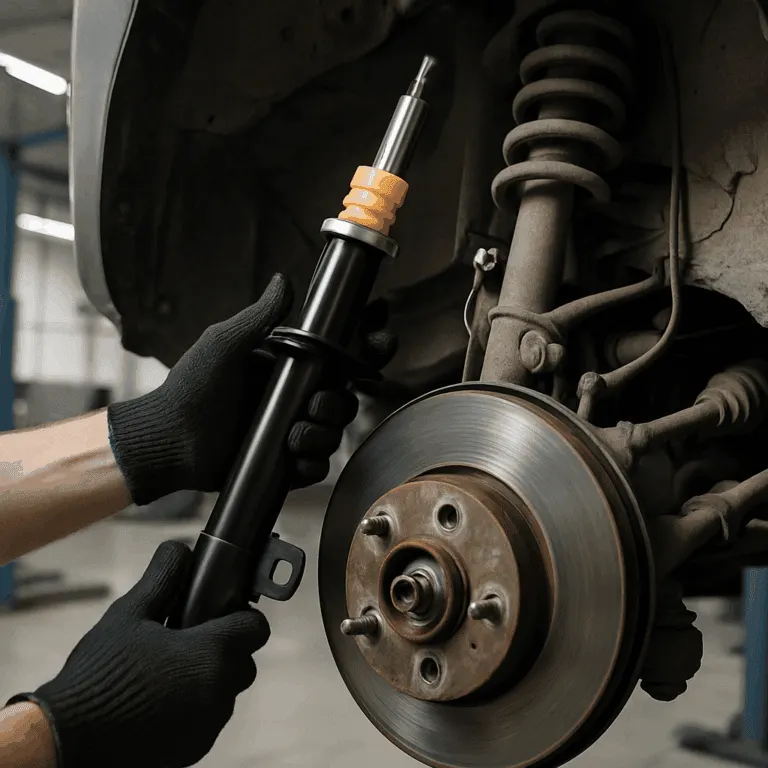 Заміна стійок переднього стабілізатора Mercedes-Benz. Mercedes Service, Підлісся