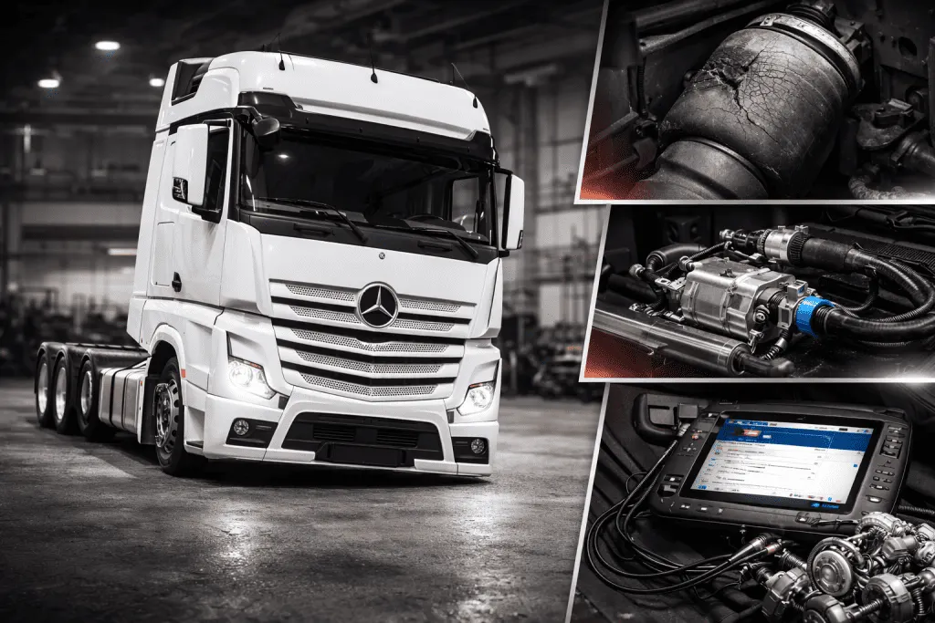 Пневмопідвіска Mercedes Actros. Mercedes Service, Підлісся
