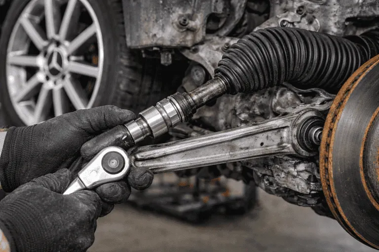 Люфт рульової рейки Mercedes. Mercedes Service, Підлісся