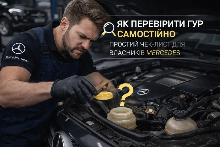 Як перевірити ГУР самостійно. Mercedes Service, Підлісся