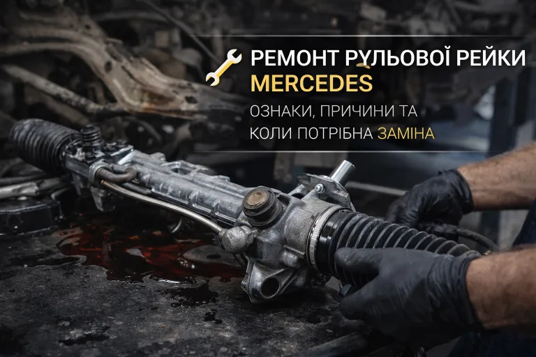 Ремонт рульової рейки Mercedes. Mercedes Service, Підлісся