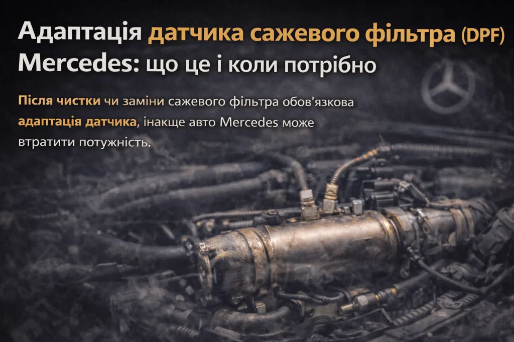 Адаптація датчика сажевого фільтра. Mercedes Service, Підлісся