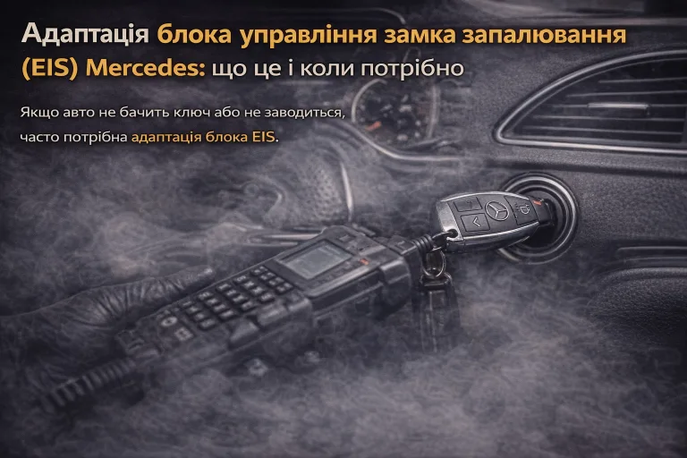 Адаптація блока управління замка запалювання. Mercedes Service, Підлісся