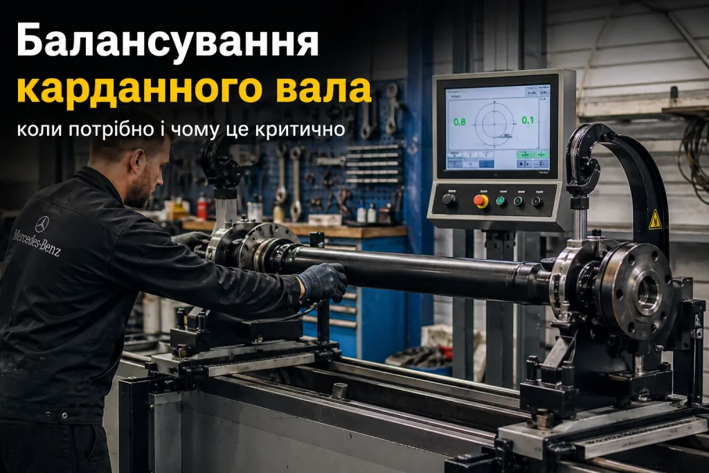 Балансування карданного вала Mercedes. Mercedes Service, Підлісся
