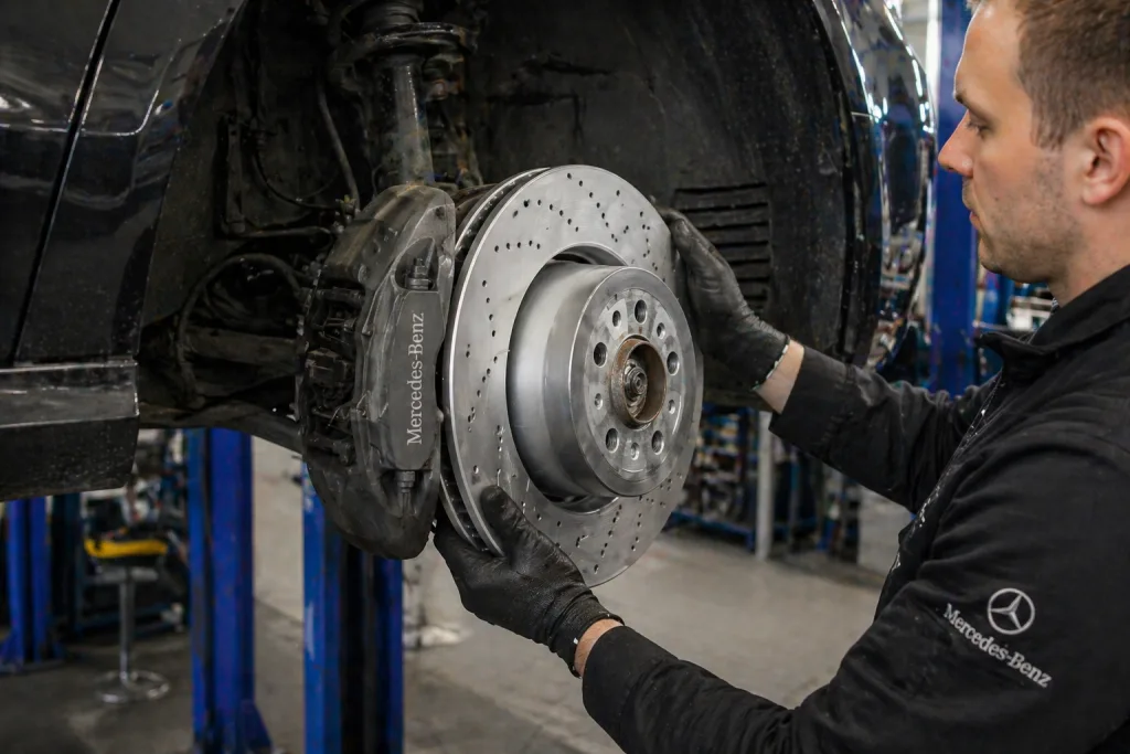 Заміна гальмівного диска Mercedes-Benz: коли міняти і що потрібно знати. Mercedes Service, Підлісся