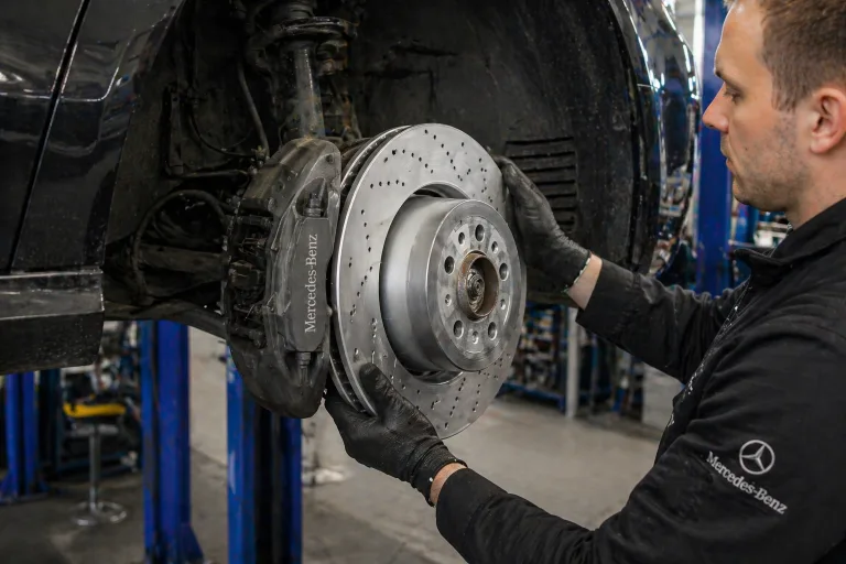 Заміна гальмівного диска Mercedes-Benz: коли міняти і що потрібно знати. Mercedes Service, Підлісся