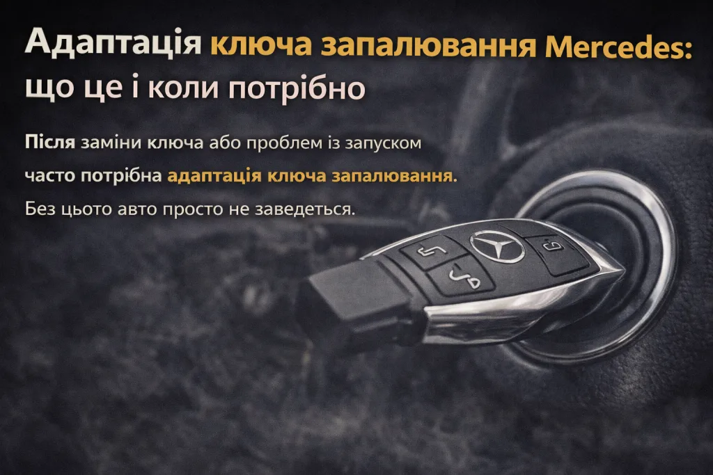 Адаптація ключа запалювання Mercedes. Mercedes Service, Підлісся