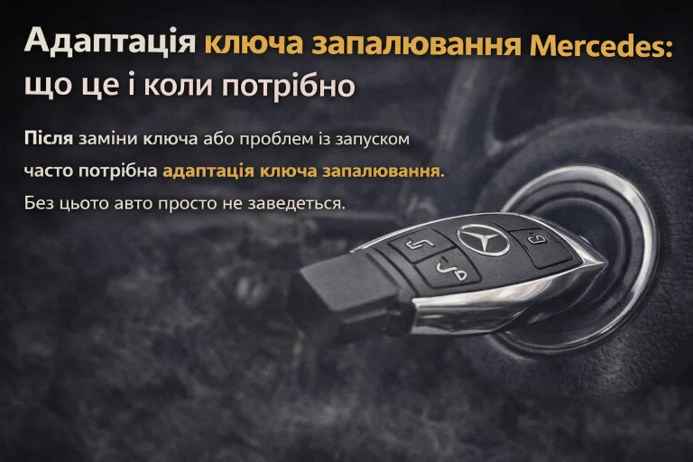 Адаптація ключа запалювання Mercedes. Mercedes Service, Підлісся