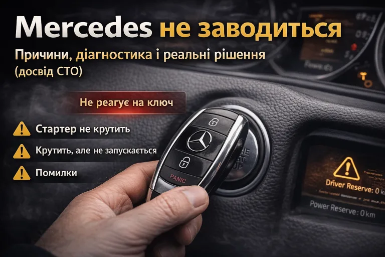 Mercedes не заводиться: причини. Mercedes Service, Підлісся