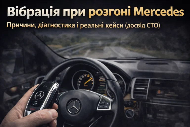 Вібрація при розгоні Mercedes. Mercedes Service, Підлісся