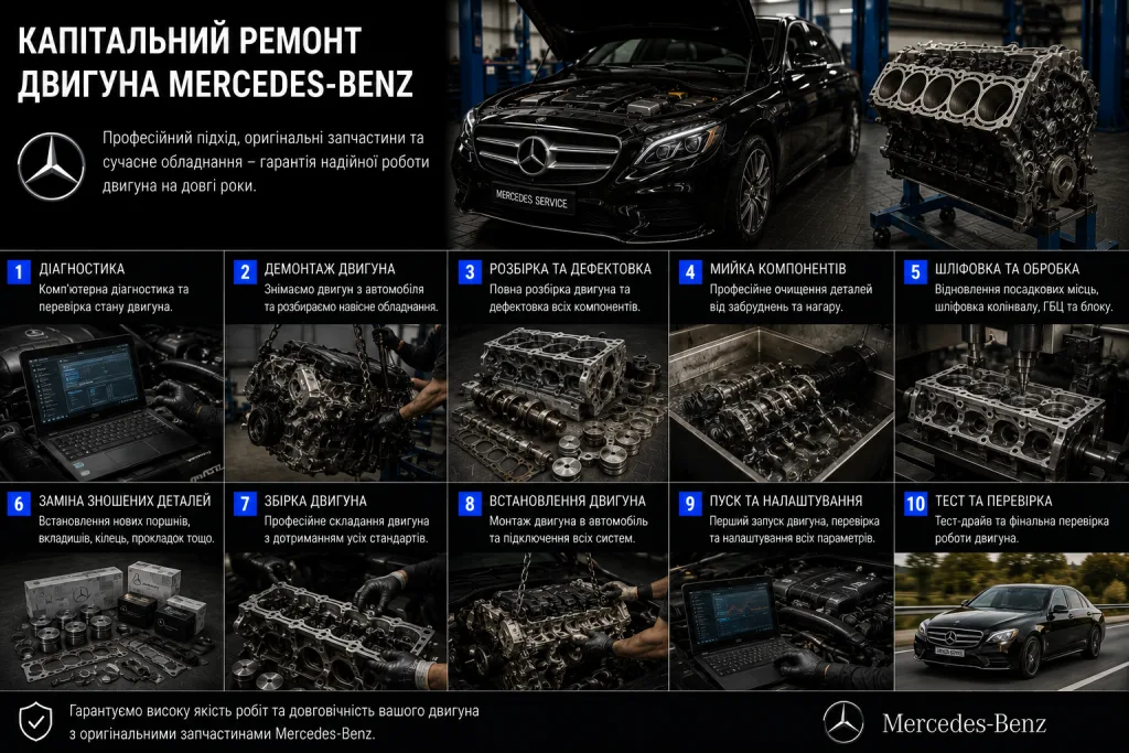 капітальний ремонт двигуна Mercedes