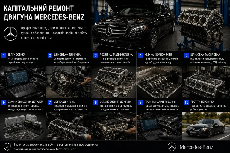 капітальний ремонт двигуна Mercedes