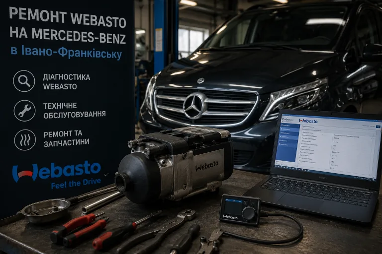 Ремонт Webasto на Mercedes-Benz в Івано-Франківську: діагностика та обслуговування. Mercedes Service, Підлісся