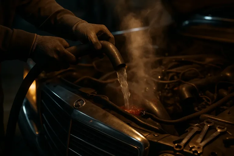 Промивка системи охолодження після перегріву двигуна Mercedes: коли і навіщо?. Mercedes Service, Підлісся