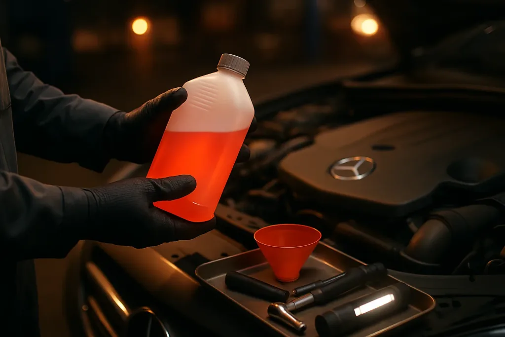 Як визначити тип антифризу у Mercedes-Benz?. Mercedes Service, Підлісся