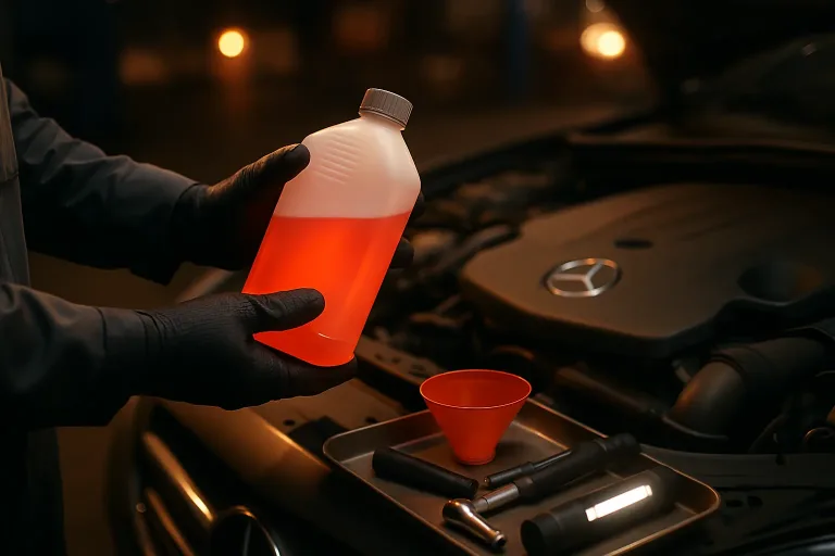 Як визначити тип антифризу у Mercedes-Benz?. Mercedes Service, Підлісся