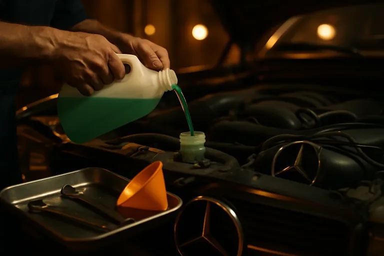 Як часто потрібно міняти антифриз у Mercedes-Benz. Mercedes Service, Підлісся