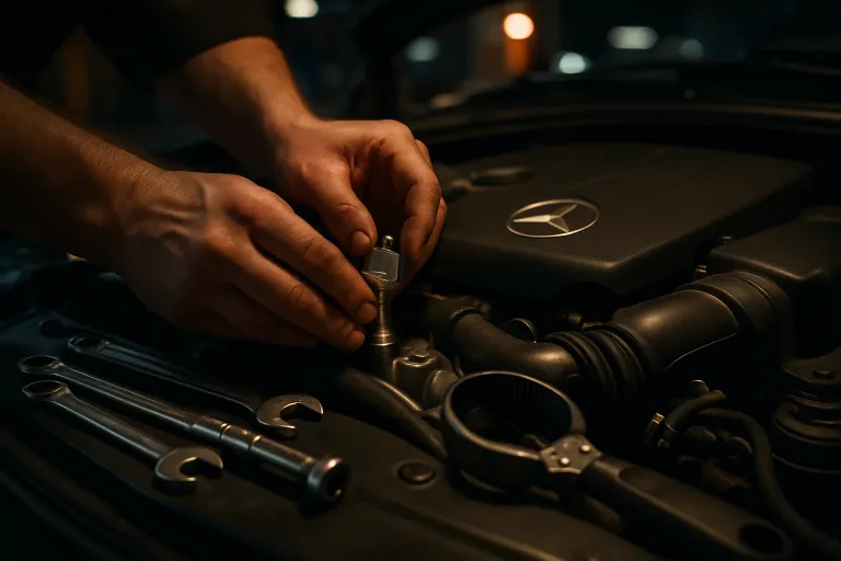 Система змащення двигуна Mercedes: як працює та чому важливо контролювати тиск масла. Mercedes Service, Підлісся