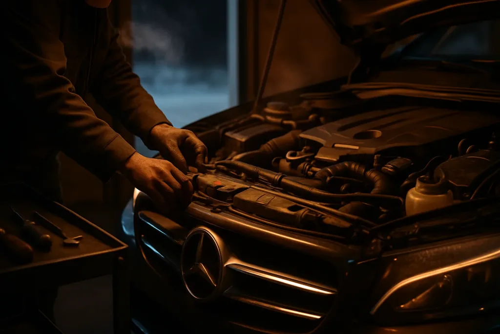 Готуємо Mercedes до зими: що потрібно перевірити, аби не замерзнути на дорозі. Mercedes Service, Підлісся