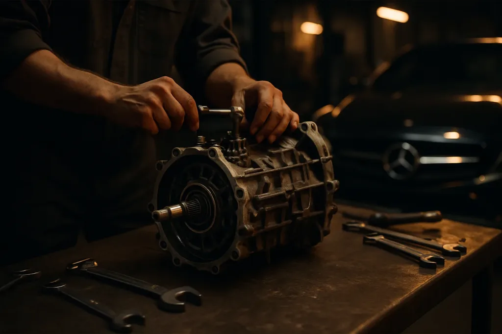 Коробка Mercedes пинається. Mercedes Service, Підлісся