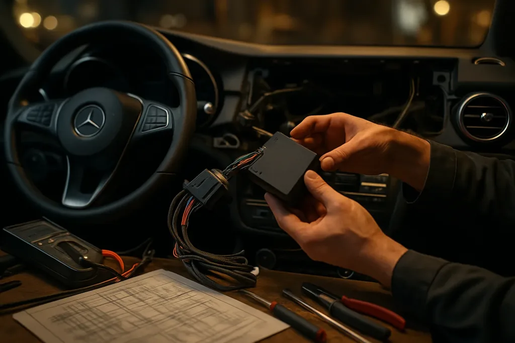 Адаптація блока магнітоли на Mercedes-Benz: навіщо потрібна і як проводиться. Mercedes Service, Підлісся