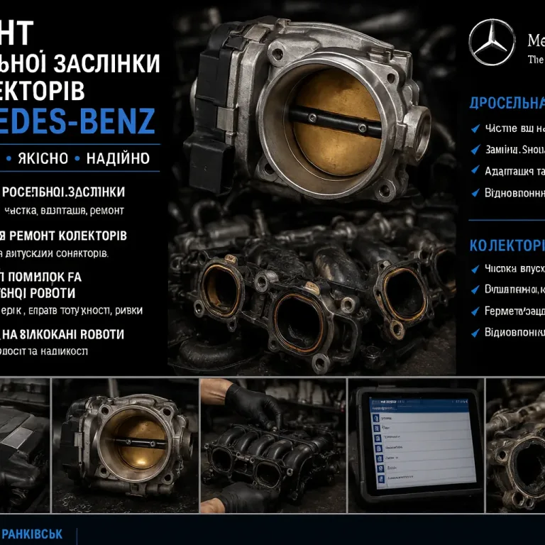 Ремонт дросельної заслінки та колекторів Mercedes-Benz. Mercedes Service, Підлісся