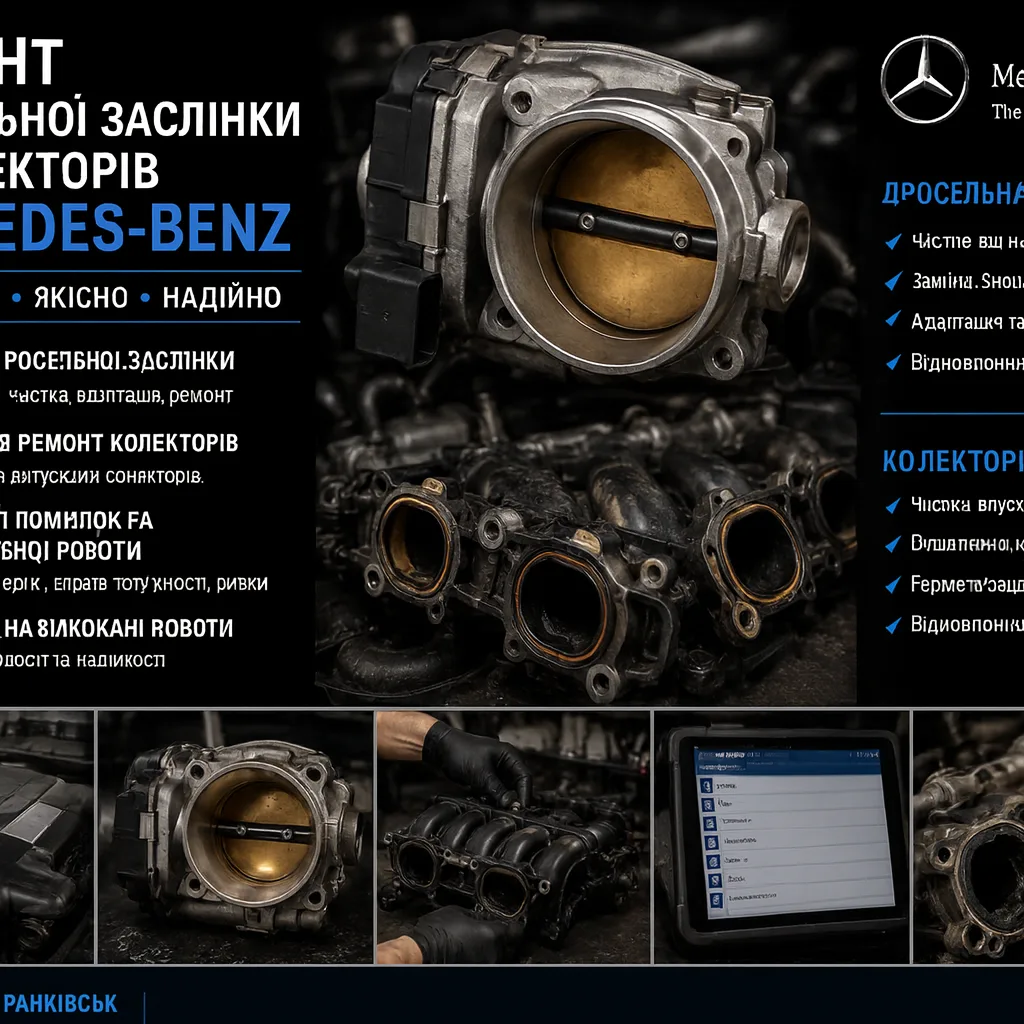 Ремонт дросельної заслінки та колекторів Mercedes-Benz. Mercedes Service, Підлісся