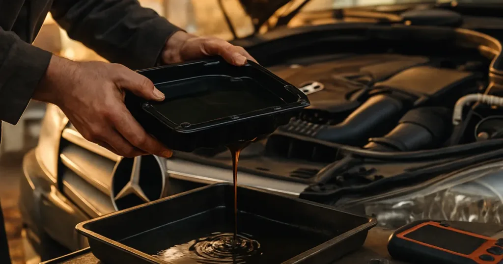 Чому АКПП W204 C220 CDI буксує вранці восени на холодному маслі. Mercedes Service, Підлісся